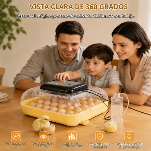 Vista 7 de Incubadoras de huevos para incubar 30 huevos con control de temperatura