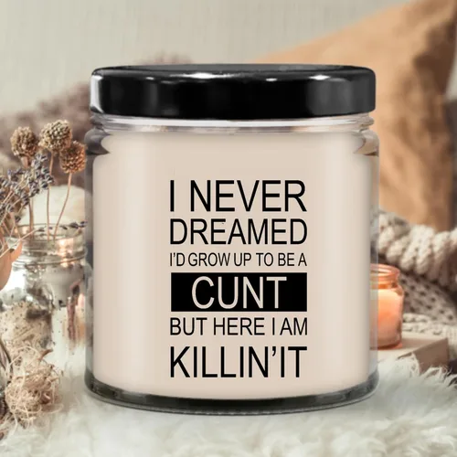 Vista 3 de LaPomme Vela de coño grosero regalo divertido para él, su mejor regalo para su mamá, vela de 9 oz personalizada