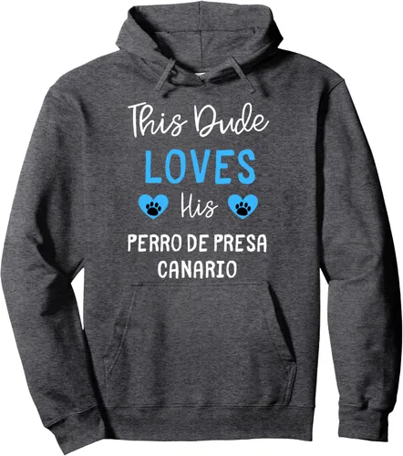 Vista 4 de This Dude Loves His Perro de Presa Canario Pullover Hoodie