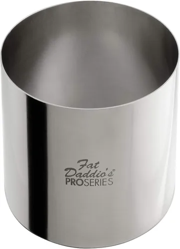 Vista 47 de Fat Daddio's Anillo redondo de acero inoxidable para pasteles y pastelería, 4 x 3 pulgadas