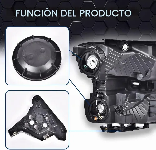Vista 9 de Par de montaje de faros delanteros PIT66 para Ford F150 2015-2017