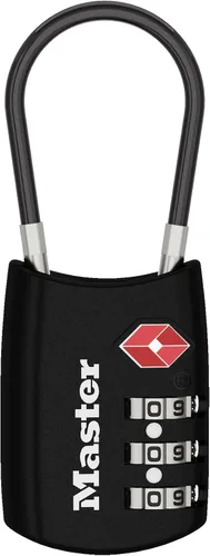 Vista 12 de Master Lock 4688D Candado para Equipaje con Combinación Personalizable Aprobado por TSA, 1 Unidad, Plateado Colores surtidos