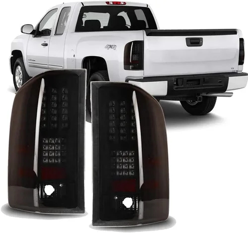 Vista 9 de Winjet Luces traseras LED para [2007-2013 Chevy Silverado 1500] [2007 2008 2009 2010 2011 2012 2013 2014 Silverado 2500/3500] Luces traseras LED