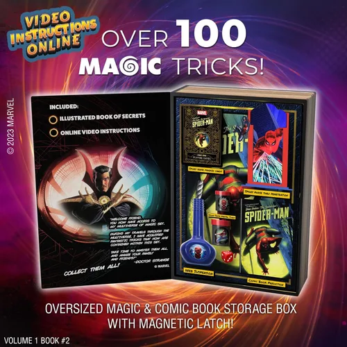Vista 5 de Marvel Spider-Man Magic Set - Más de 100 trucos de superhéroes fáciles de aprender para niños y adultos