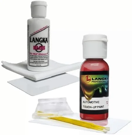 Vista 4 de Langka Pintura de retoque de 1 onza compatible con 2024, Ford, Bronco, D4, Lucid Red Pearl Tricoat.