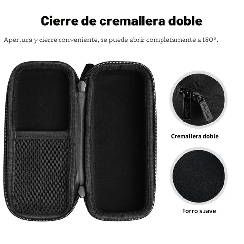 Vista 5 de ProCase Estuche rígido para recortadora y afeitadora eléctrica, organizador de viaje bolsa de transporte para QP2520 QP2530 QP2620 QP2630 - Negro