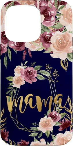 Vista 21 de Mama Floral New Mom Flower Print Pregnant Woman Watercolor Case for iPhone 17