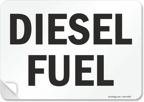 Vista 10 de SmartSign Letrero "Diesel Combustible" Aluminio de 7" x 10