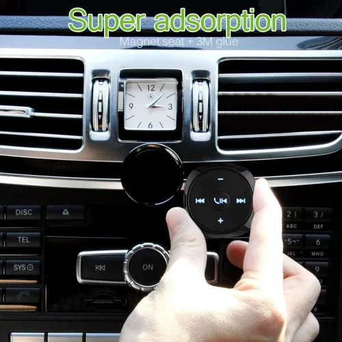 Vista 7 de Transmisor FM Bluetooth para coche, inalámbrico Bluetooth 2.1 Kit de coche Receptor de llamadas manos libres 0.138 in AUX Audio Music Adapter