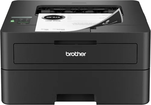 Vista 2 de Impresora Brother HLL2460DW y tóner negro de alto rendimiento TN830XL Paquete de 2