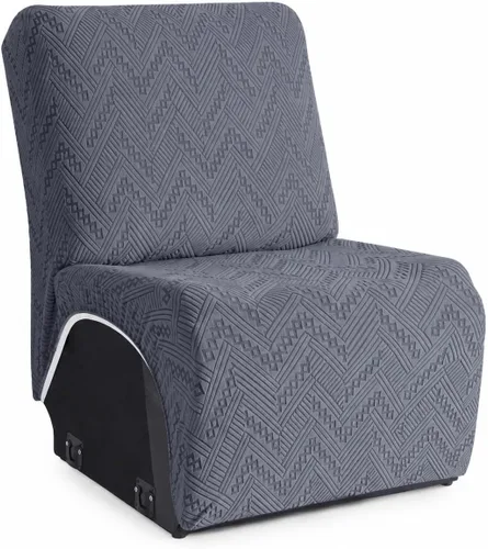 Vista 9 de Funda para silla reclinable sin brazos para sofá reclinable seccional en forma de L, funda elástica para asiento reclinable, funda de asiento