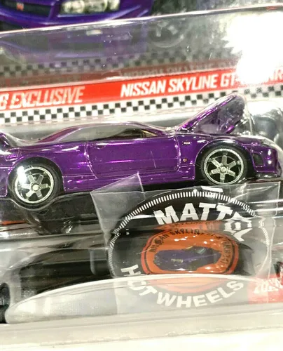 Vista 3 de DieCast Hotwheels 2020 RLC Exclusive Skyline GT-R (BNR34) Púrpura