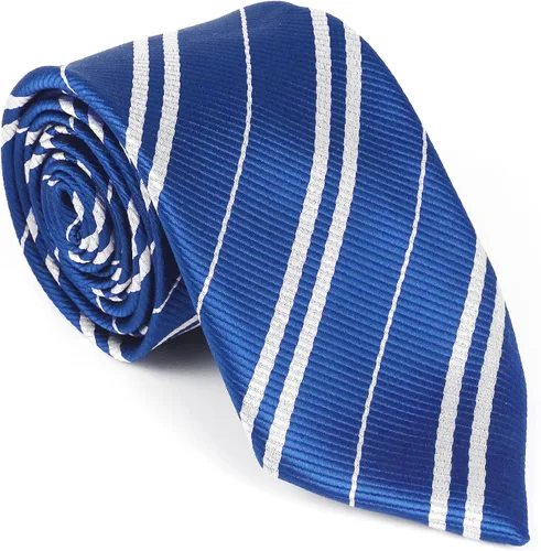 Vista 6 de Correa ajustable para el cuello para accesorio de disfraz de fiesta de cumpleaños, corbata azul, para cosplay de niños de 8 a 13 años, corbata