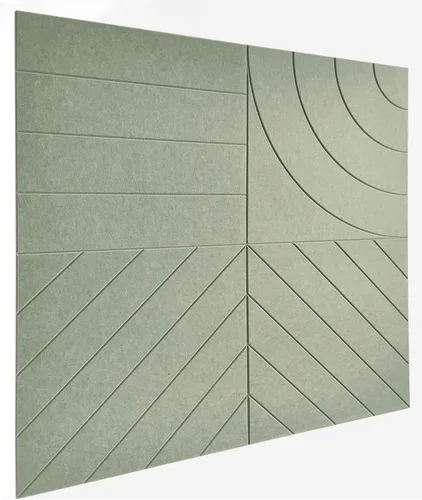 Vista 26 de Paneles acústicos cuadrados de 11.18 pulgadas, paquete de 12 paneles de pared que absorben el sonido, azulejos decorativos de fieltro insonorizados