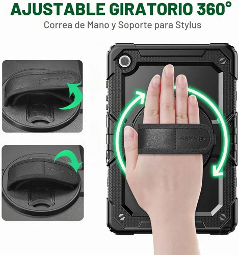 Vista 3 de SEYMAC Funda para Samsung Galaxy Tab A9+/ A9 Plus Funda de 11 pulgadas 2023 (SM-X210/X216/X218), de servicio pesado resistente a prueba de golpes