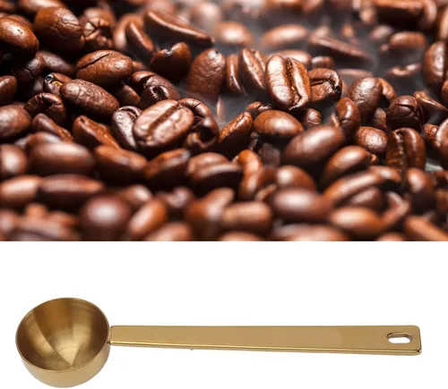Vista 2 de Cuchara medidora de café, cuchara medidora de acero inoxidable, cucharada medidora, cucharada medidora para café molido, té, harina de azúcar
