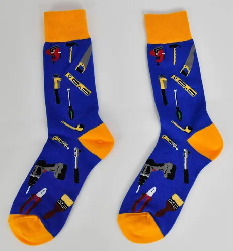 Vista 9 de ARAD Calcetines de martillo para hombres y mujeres, ropa con temática de herramientas locas