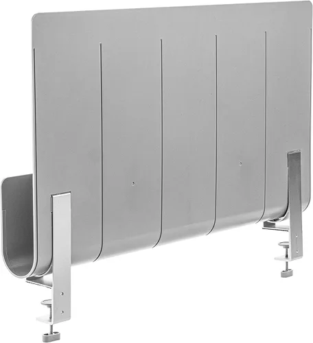 Vista 2 de deflecto Oasis - Panel de privacidad, 24 x 2.7 x 16.36, gris