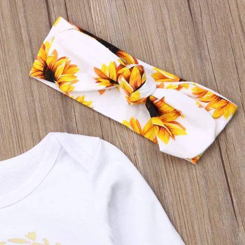 Vista 5 de MSDMSASD Isnt She Lovely - Body de algodón para recién nacido, diseño de girasol