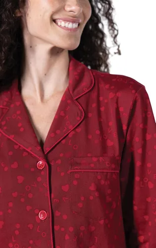 Vista 91 de PajamaGram Conjunto de pijama para mujer – Pijama para mujer, jersey novio, 100% algodón