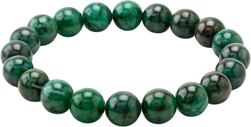Vista 376 de Amazing Gemstone Pulsera de cristal para mujeres y hombres, pulsera de cristal curativo de protección, pulsera elástica con cuentas de piedras