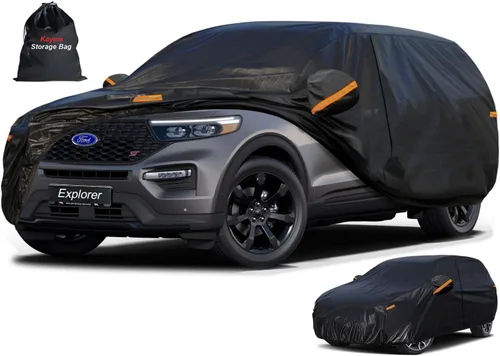 Vista 107 de Kayme Cubierta de auto SUV de 7 capas ajuste personalizado para BMW X1 (2009-2025), impermeable, para todo tipo de clima, para automóviles, cubierta