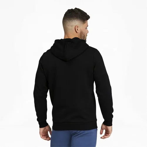 Vista 4 de PUMA - Sudadera con capucha Ess Fz Fl Us para hombre, Blanco (peacoatwhite)