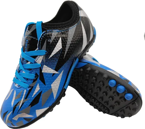 Vista 6 de Zapatos de fútbol de césped para niños y niñas, botas de fútbol atléticas para exteriores e interiores (niños pequeñosniños grandes)