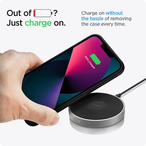 Vista 6 de Spigen Rugged Armor - Funda diseñada para iPhone 13 (2021), color negro mate