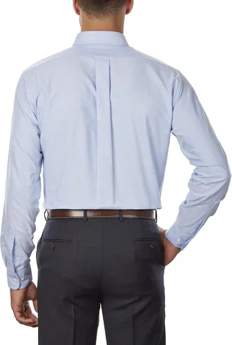 Vista 2 de Van Heusen Camisa de vestir para hombre corte regular Oxford lisa cuello con botones