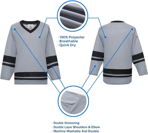 Vista 23 de EALER H400 Series Blank Ice Hockey Practice Jersey League Jersey Team Jersey