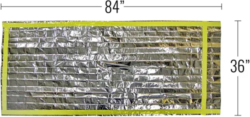 Vista 5 de Manta para dormir Emergency Survival Mylar - Paquete de 2