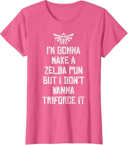 Vista 42 de Nintendo Zelda Funny Triforce It Pun - Camiseta gráfica, Negro, S