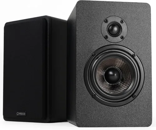 Vista 7 de Micca MB42-C - Altavoz de canal central para cine en casa, sonido envolvente, pasivo, de 2 vías (negro, cada uno)