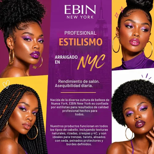 Vista 7 de EBIN NEW YORK Braid Formula Setting Mousse Aceite de oliva – Espuma de trenza ligera para trenzas, giros y mechones, para hombres y mujeres