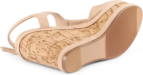 Vista 5 de JOY IN LOVE Sandalias con plataforma y hebilla para mujer