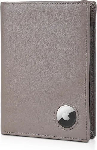Vista 13 de Polare - Cartera de viaje de piel con bloqueo RFID para hombres y mujeres, Negro -, Cartera con bloqueo RFID