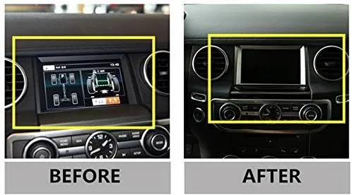 Vista 2 de YIWANG Cubierta de navegación GPS para consola central interior para Land Rover Discovery 4 LR4 2010-2016