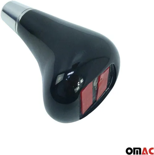 Vista 2 de OMAC Pomo de palanca de cambios negro piano sin emblema para Mercedes Clase E W211 2003-2009