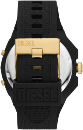 Vista 3 de Diesel Framed Men's Sports Watch with Lightweight Nylon Case and Silicone Band