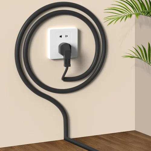 Vista 7 de UOMTFAI Ocultador de Cables de Pared de 39 Pulgadas - Cubierta de Cable Autoadhesiva para Paredes, Ocultador de Cables de PVC Flexible para Hogar