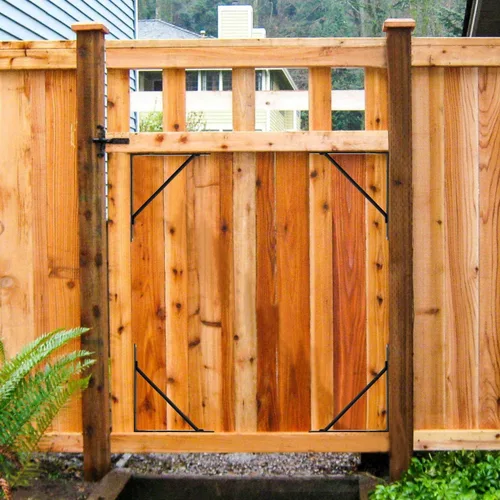 Vista 5 de Kit de puerta anti hundimiento resistente no se hunde, soporte de esquina de puerta para valla de puerta de madera con un pestillo de puerta