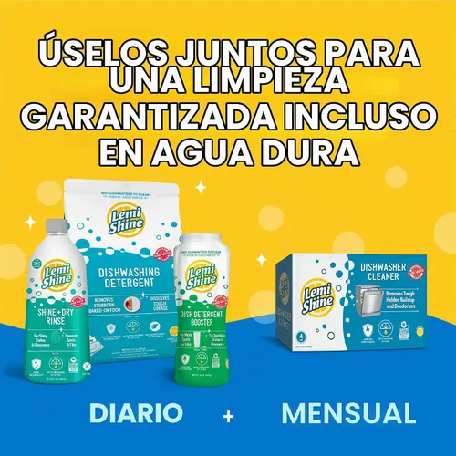 Vista 7 de Lemi Shine Shine and Dry - Ajuagador natural para lavavajillas - 25.35 fl