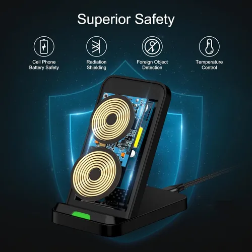 Vista 9 de Soporte de cargador inalámbrico para Samsung Galaxy S26 S25 FE Ultra Plus