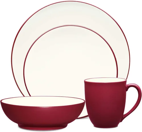 Vista 9 de Noritake Colorwave - Juego de 4 piezas para cupé, color azul, servicio para 1
