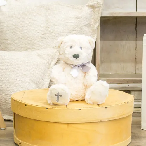 Vista 2 de DEMDACO The Lord's Prayer Bear - Peluche religioso, suave, secado al aire