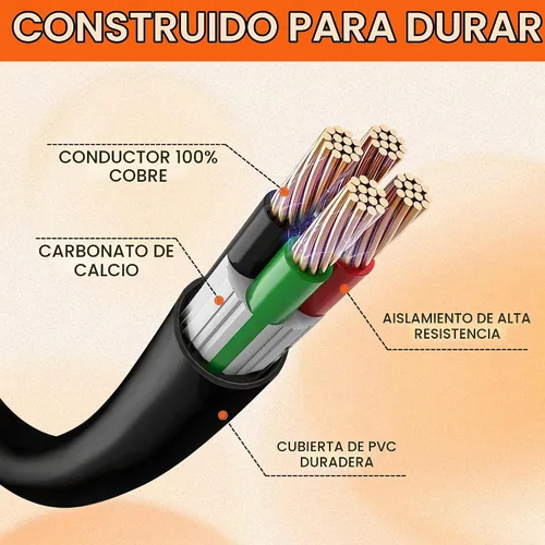 Vista 6 de Cable de extensión para RV de 50 amperios de 30 pies, cable de alimentación para RV resistente 6/3+8/1 SJTW AWG con mango de agarre y bloqueo
