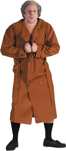 Vista 2 de FunWorld - Disfraz de Frank The Flasher para hombre, Marrón