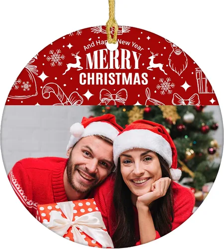 Vista 16 de Adornos personalizados para la primera Navidad del bebé 2024 con nombre y texto, adorno de elefante personalizado para bebés recién nacidos