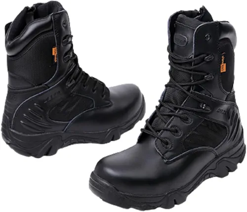 Vista 8 de Kervaky Botas tácticas para hombre, botas militares, botas duraderas, botas de senderismo, botas ligeras, botas para exteriores